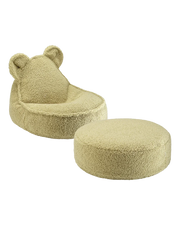Matcha Bear Beanbag And Ottoman Set