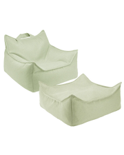 Herba Outdoor Beanbag Chair And Ottoman Set