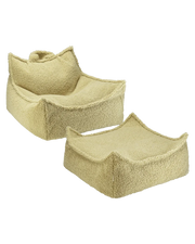 Matcha Beanbag Chair And Ottoman Set