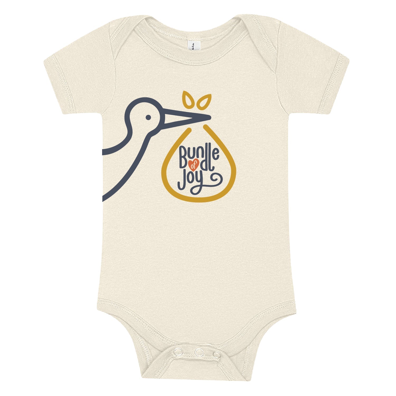 100% Airlume Combed, Ring-spun Cotton Onesie  - Bundle Of Joy (size 3-6 Mo)