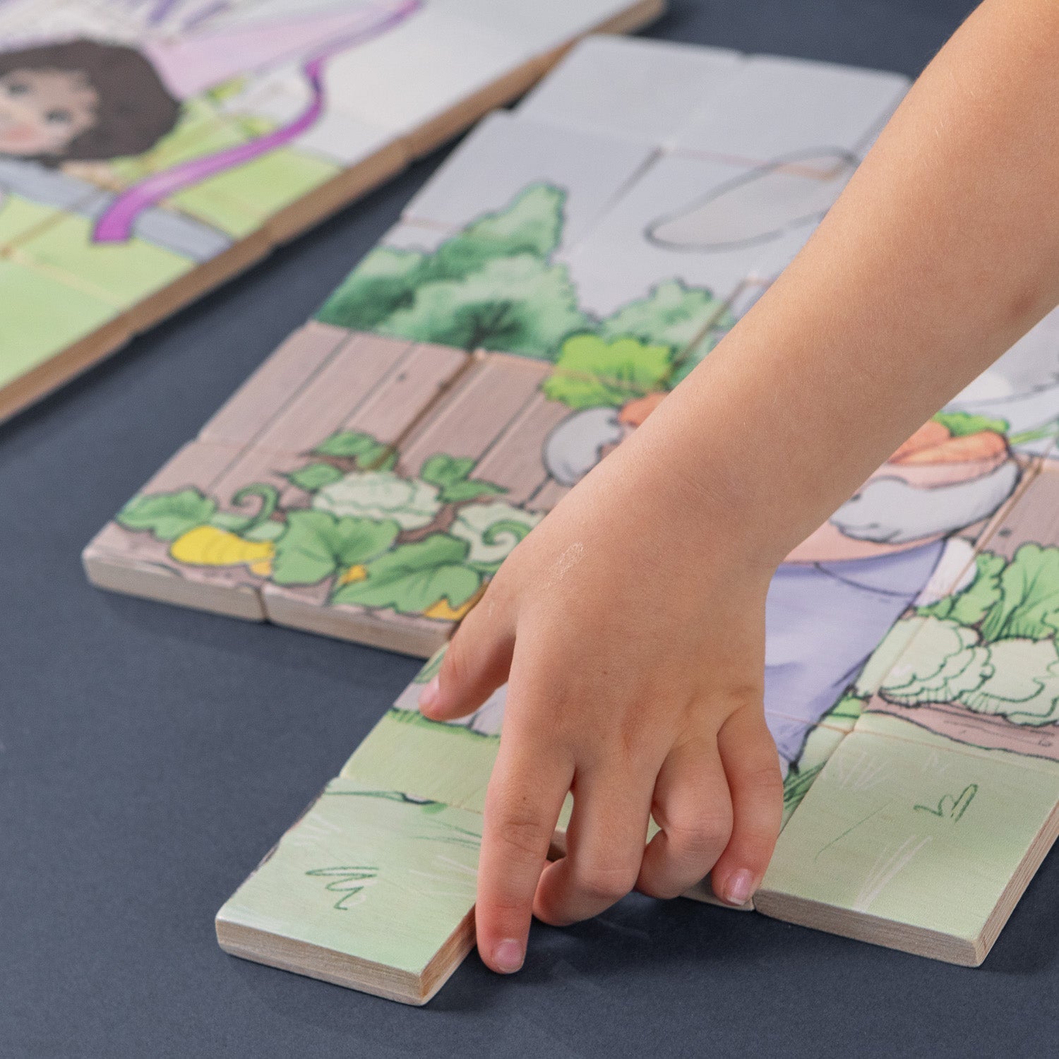 Magic Magnetic Wooden Puzzle With Cotton Bag - Playful Fairies | Made In The Canada | Printed With Non-toxic Ink In The Usa 🇺🇸