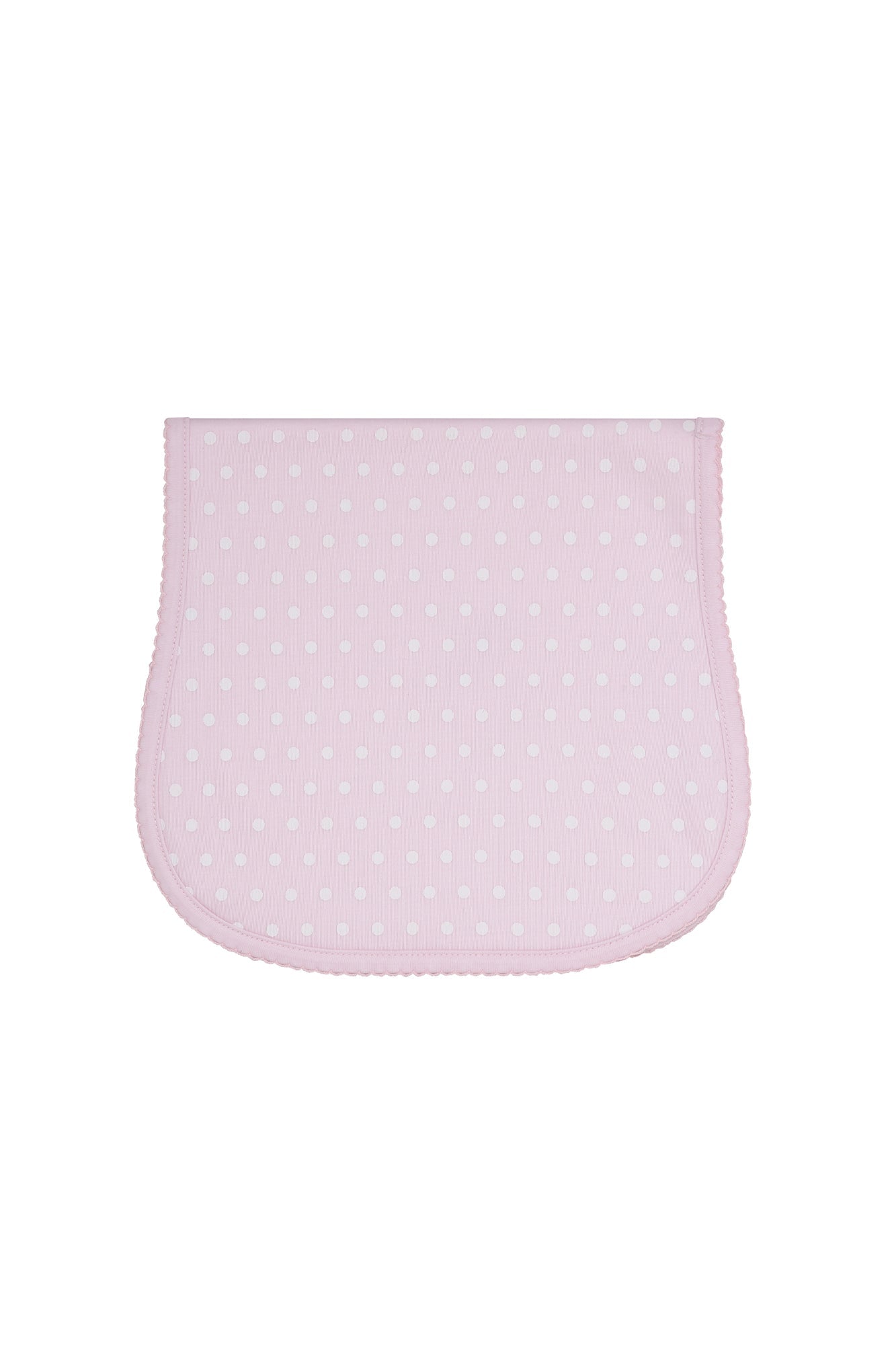 Pink Polka Dots Baby Burp Cloth