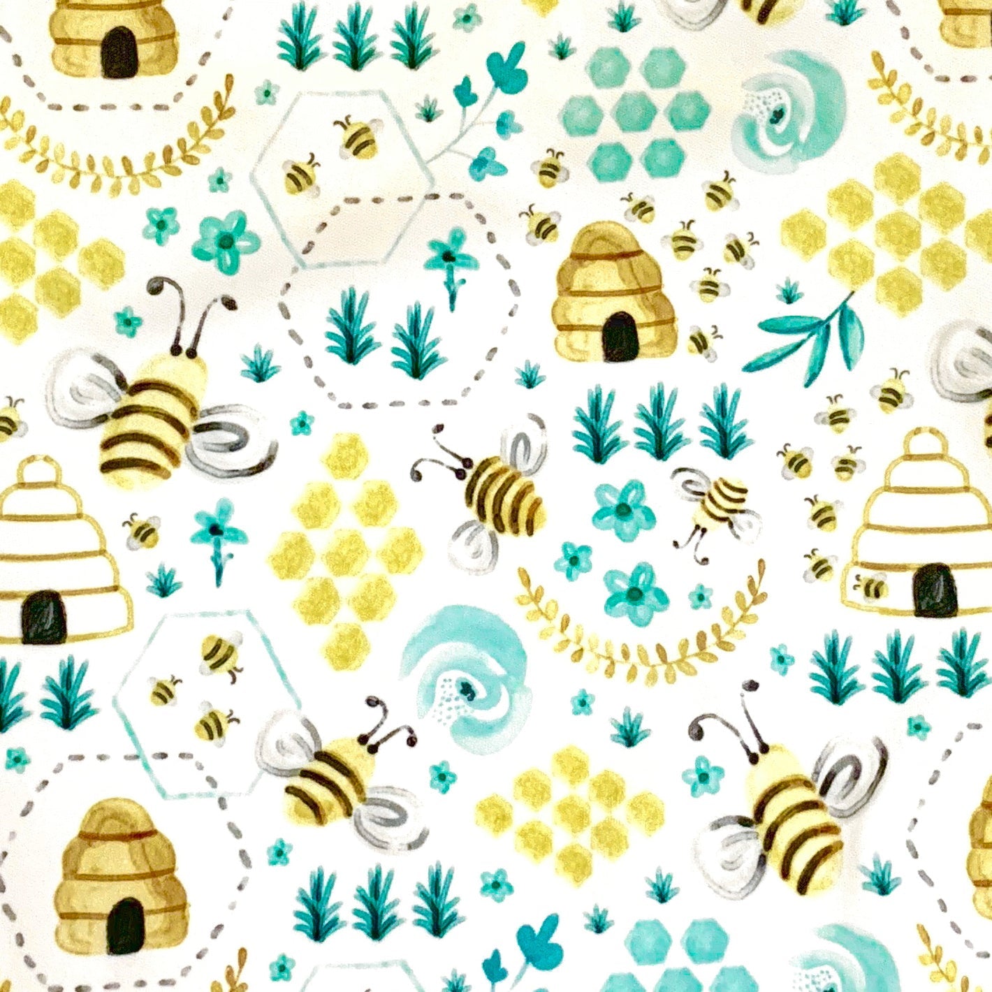 Busy Bees Splash Mat - A Waterproof Catch-all For Highchair Spills And More!