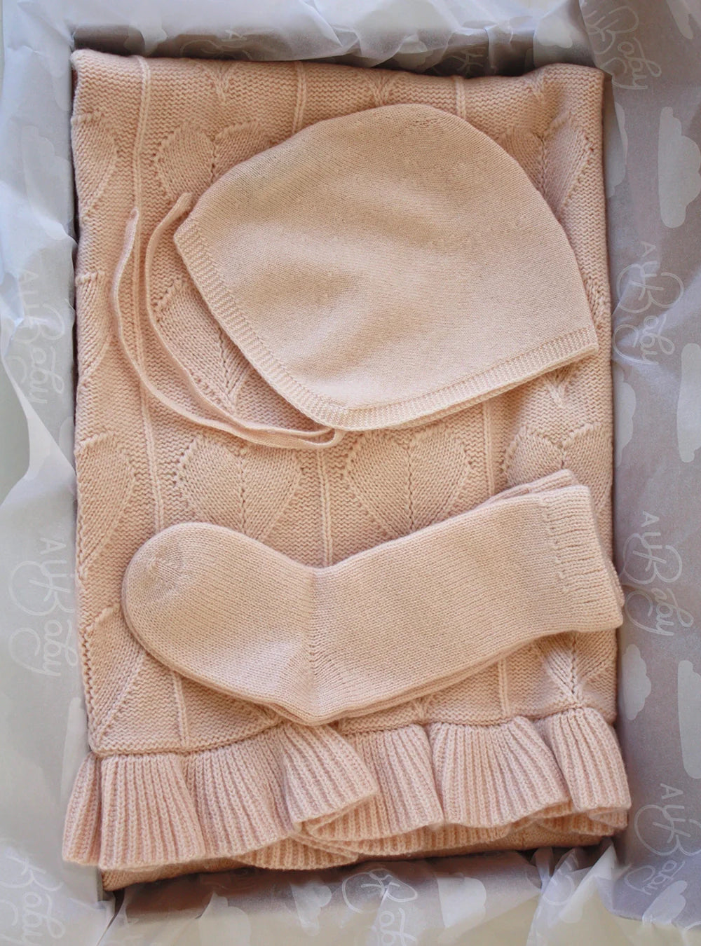 Cashmere Cloud Baby Blanket Gift Set - Butter Cream