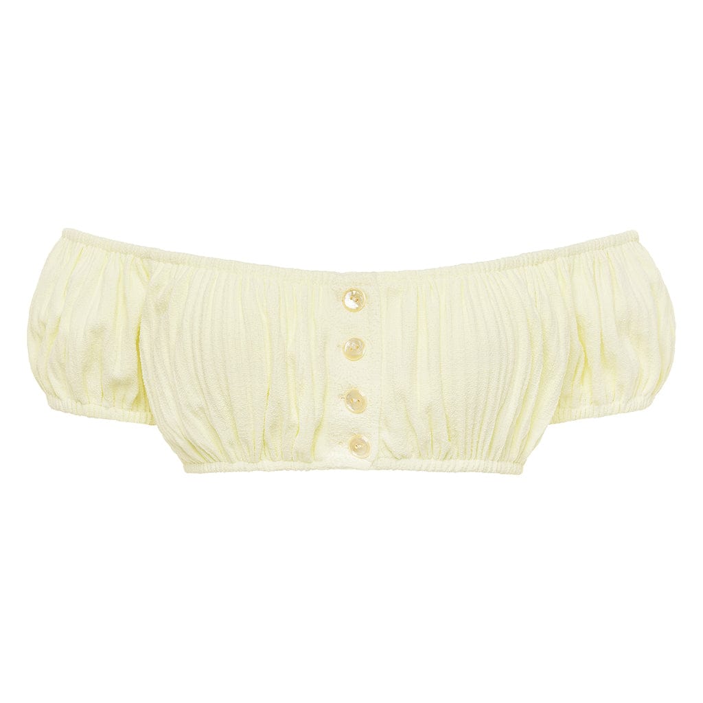 Buttercream Rib Bandita Bikini Top