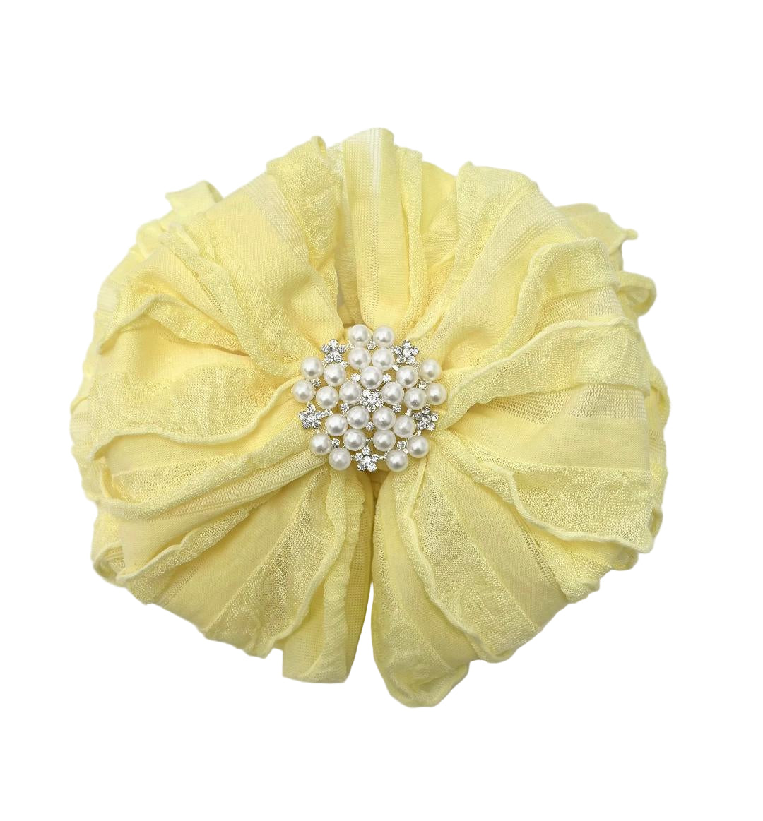 Pearl Embellished Signature Ruffled Baby Headband