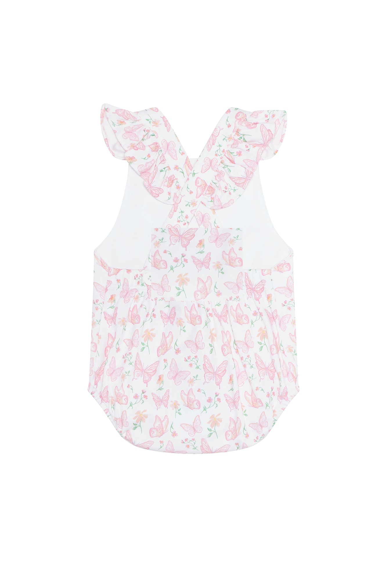 Butterflies Print Ruffle Bubble