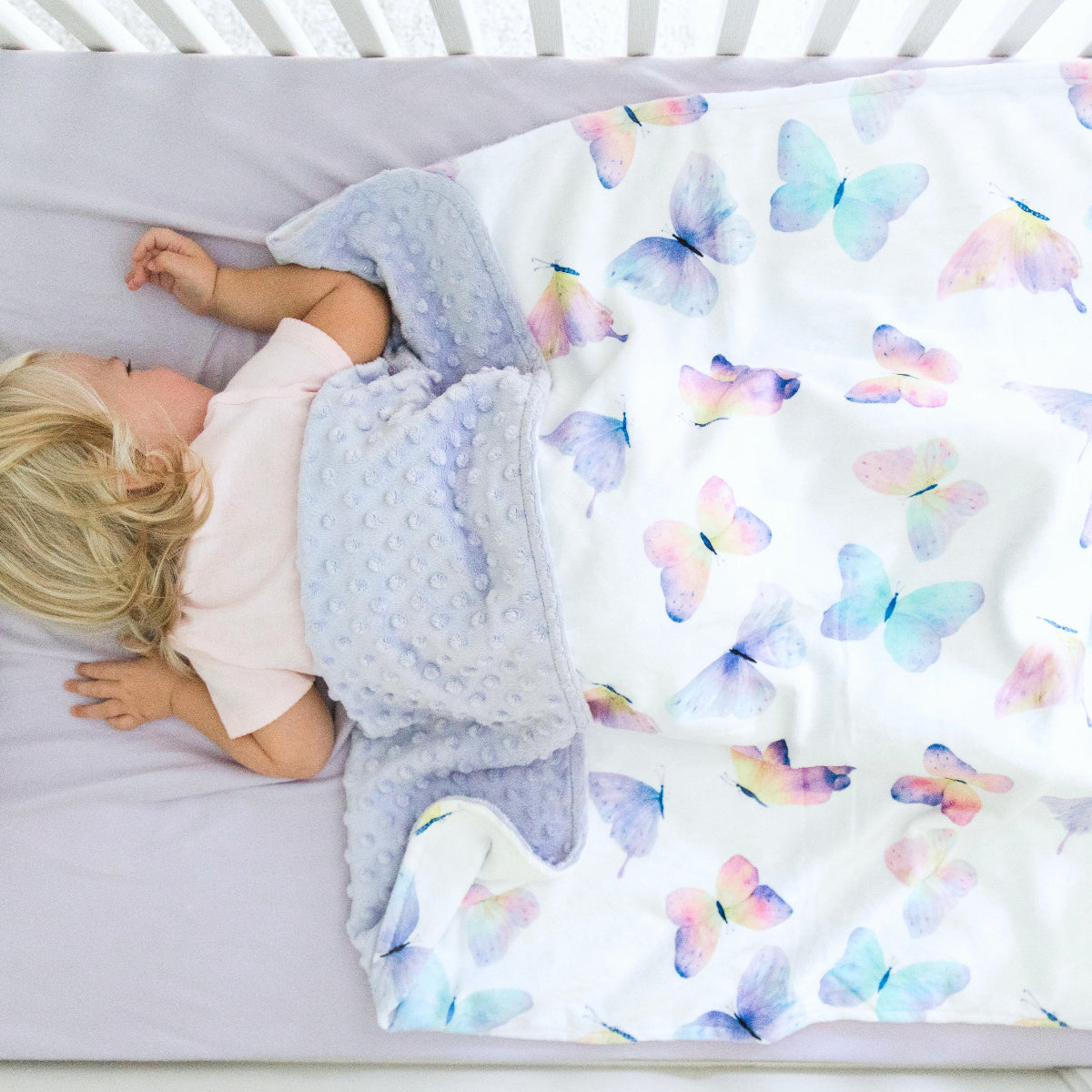 Butterfly Minky Baby Blanket