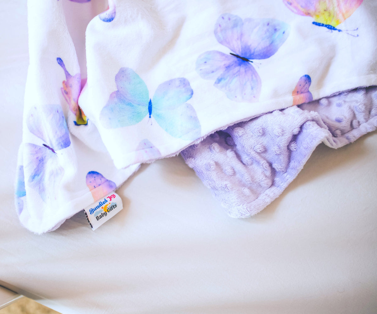 Butterfly Minky Baby Blanket