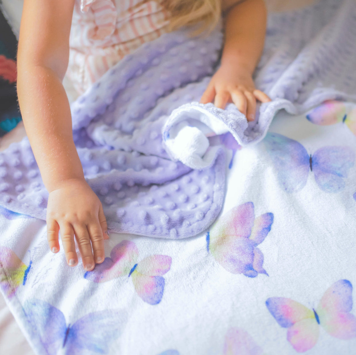 Butterfly Minky Baby Blanket