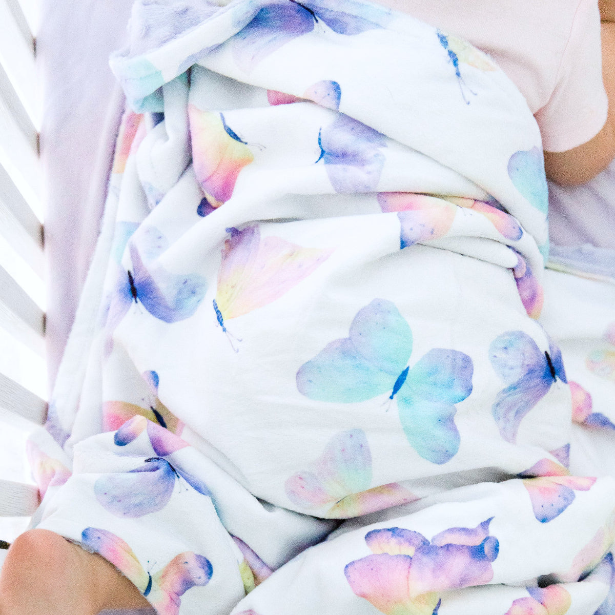 Butterfly Minky Baby Blanket