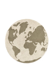 Rugcycled Washable Rug World Map