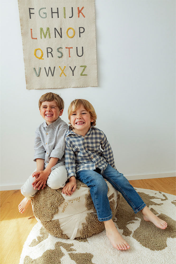 Rugcycled Washable Rug World Map