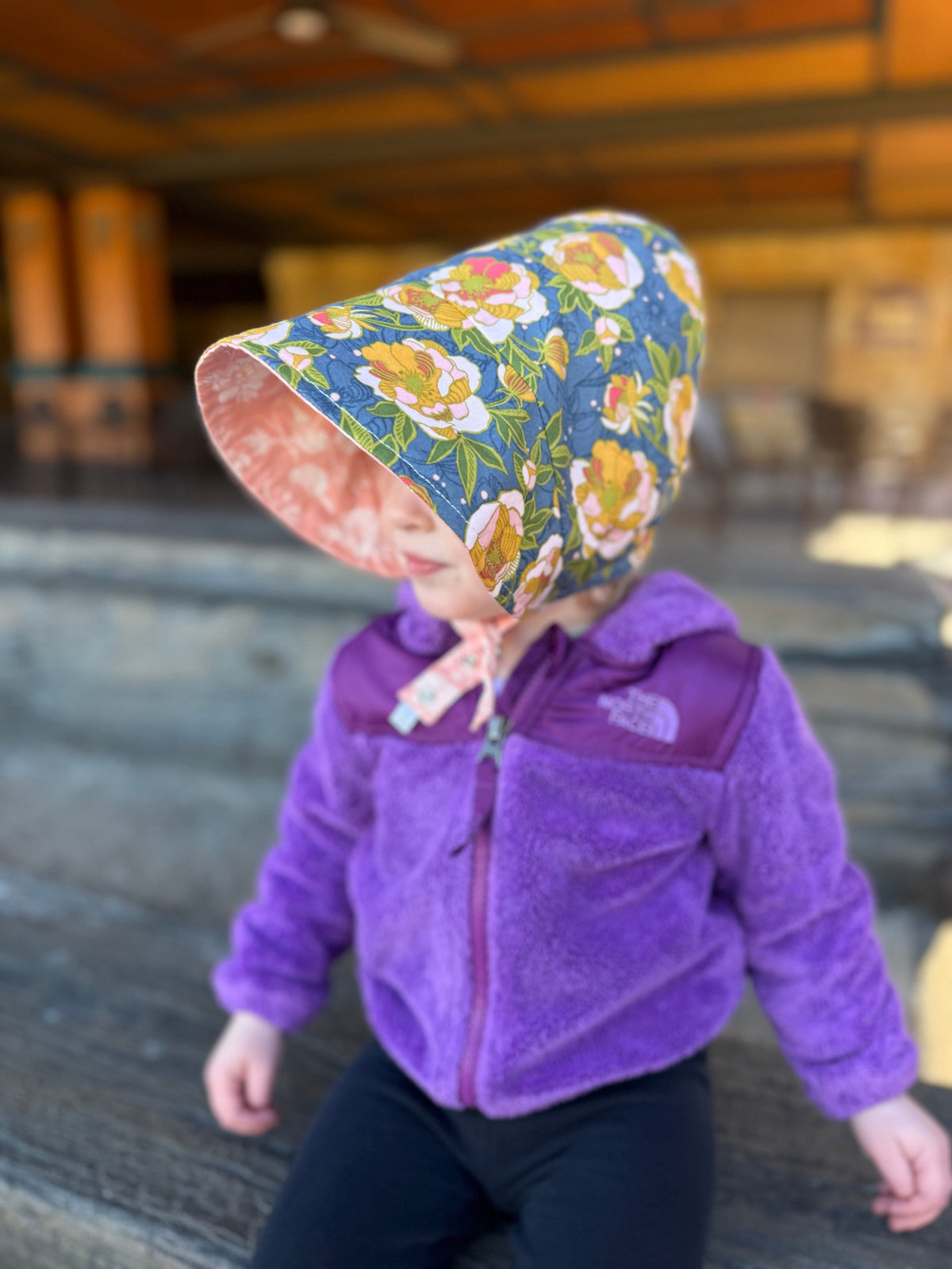 Bonnet In Organic Peony