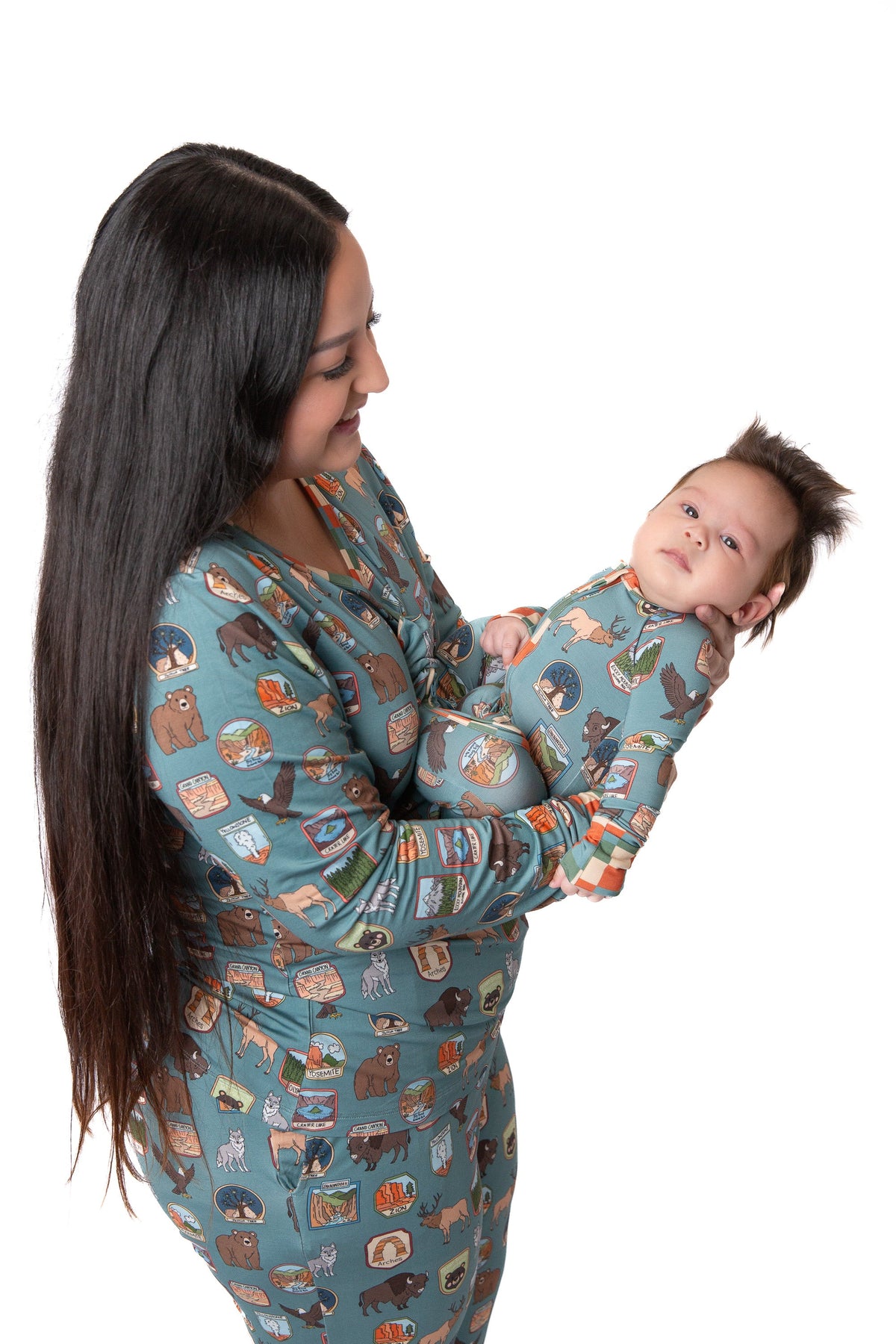Women’s My First National Adventure Parks Long Sleeve Pajama Set | Wildlife Sleepwear |