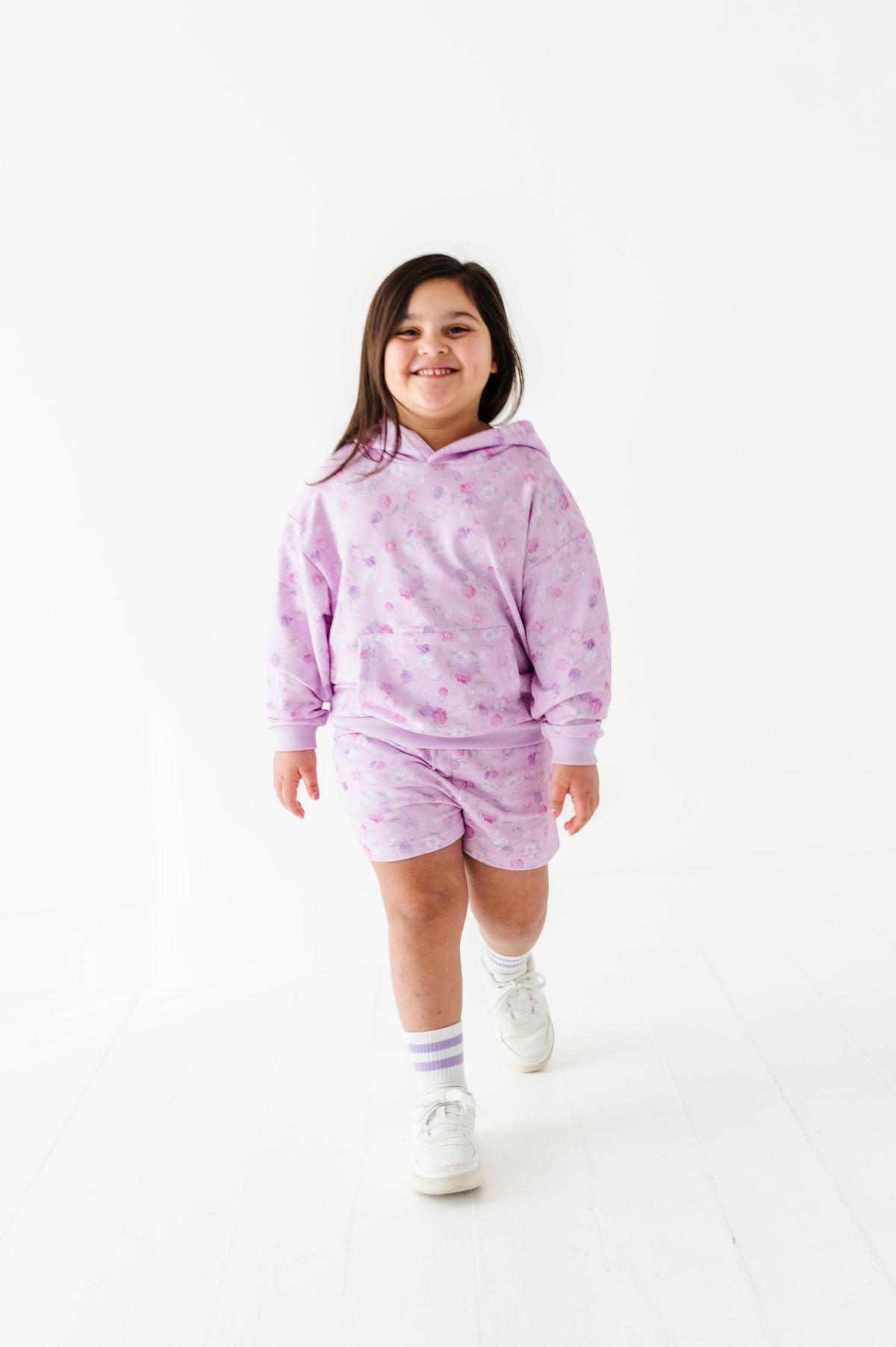Lilac Petals Kids Hooded Sweatshirt