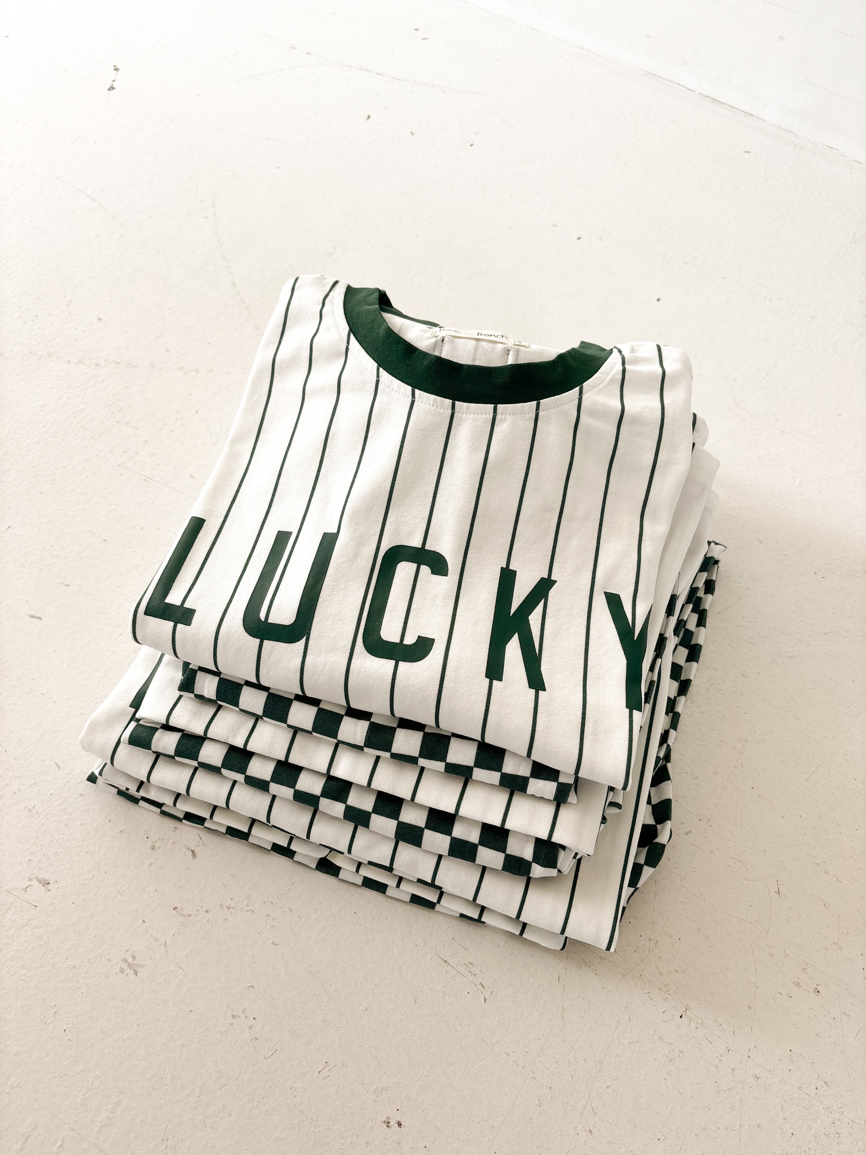 T-shirt & Pant Set | Lucky Micro Check