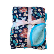 (blue) Beyond The Reef - Plush Blanket