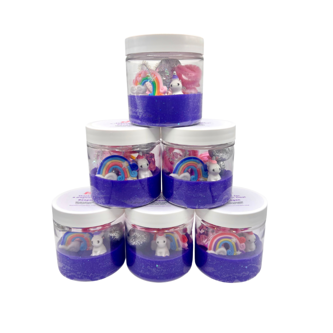 Rainbow Unicorn Play Dough Party Favors For Kids' Birthdays