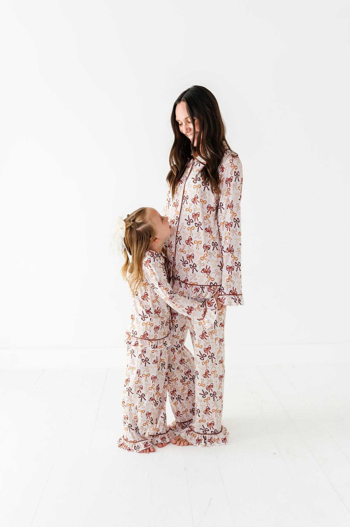 Autumn Ribbons Ruffle Adult Button Up Set (est Ship Time 2-3 Weeks)