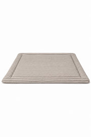 Grey Ivory Stripe Padded Baby Play Mat