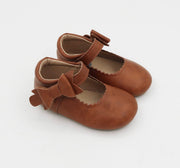 Lilien Side Bow Mary Jane - Distressed Leather - Brown