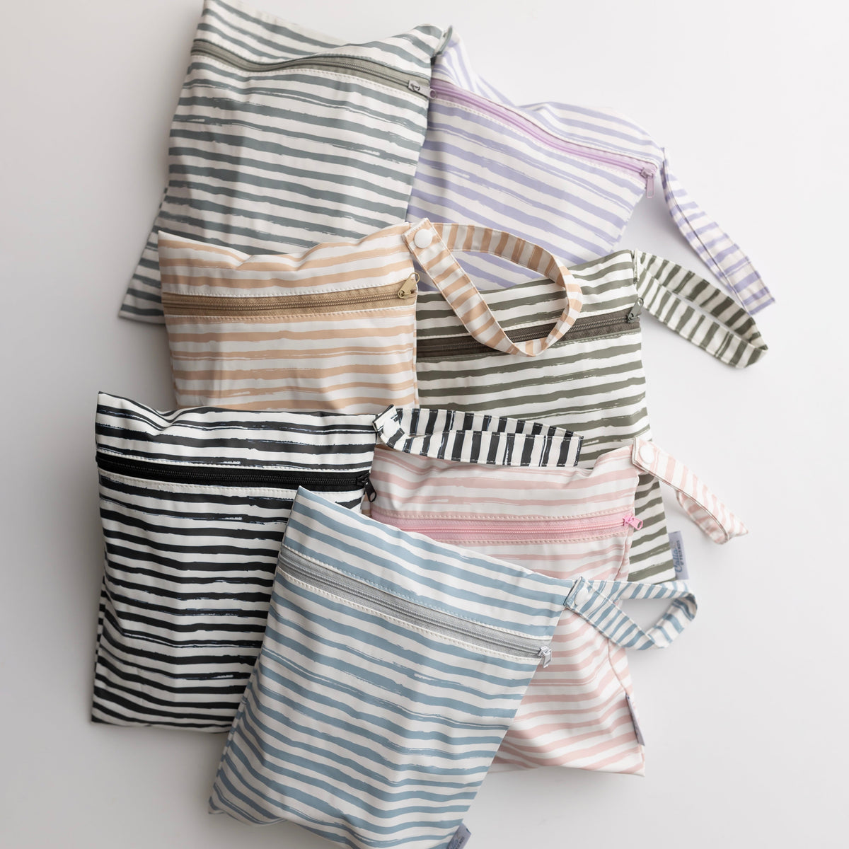 The Grayson Long Sleeve Bib - Brush Stripes