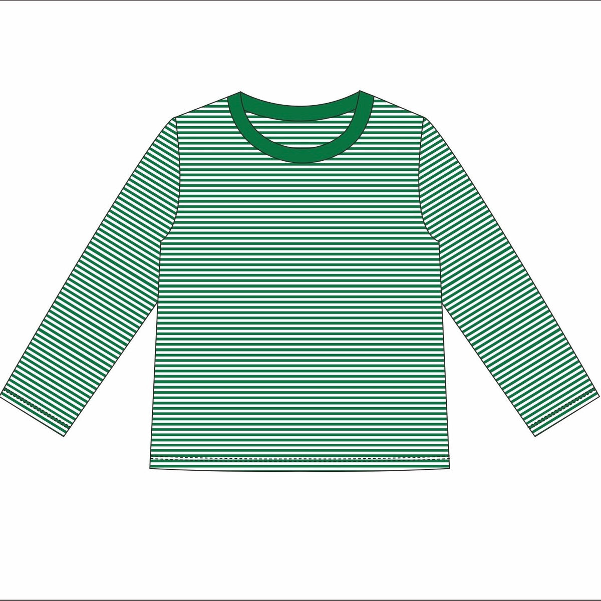 Knit Stripe Long Sleeve Shirt - Bold Colors