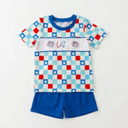Usa Check Boy Set
