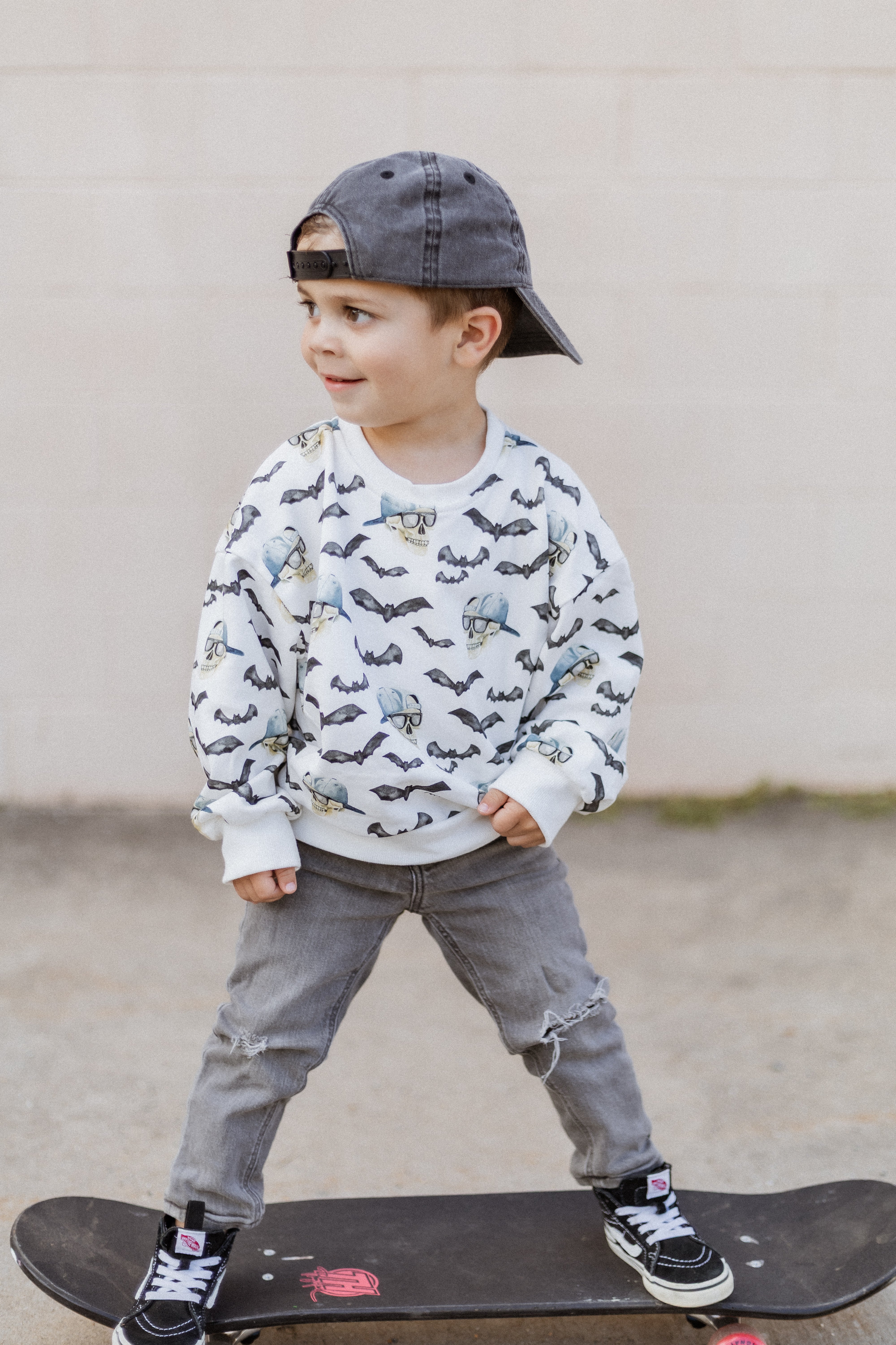Spooky Bro Bamboo Bubble Romper Or Crewneck Sweatshirt