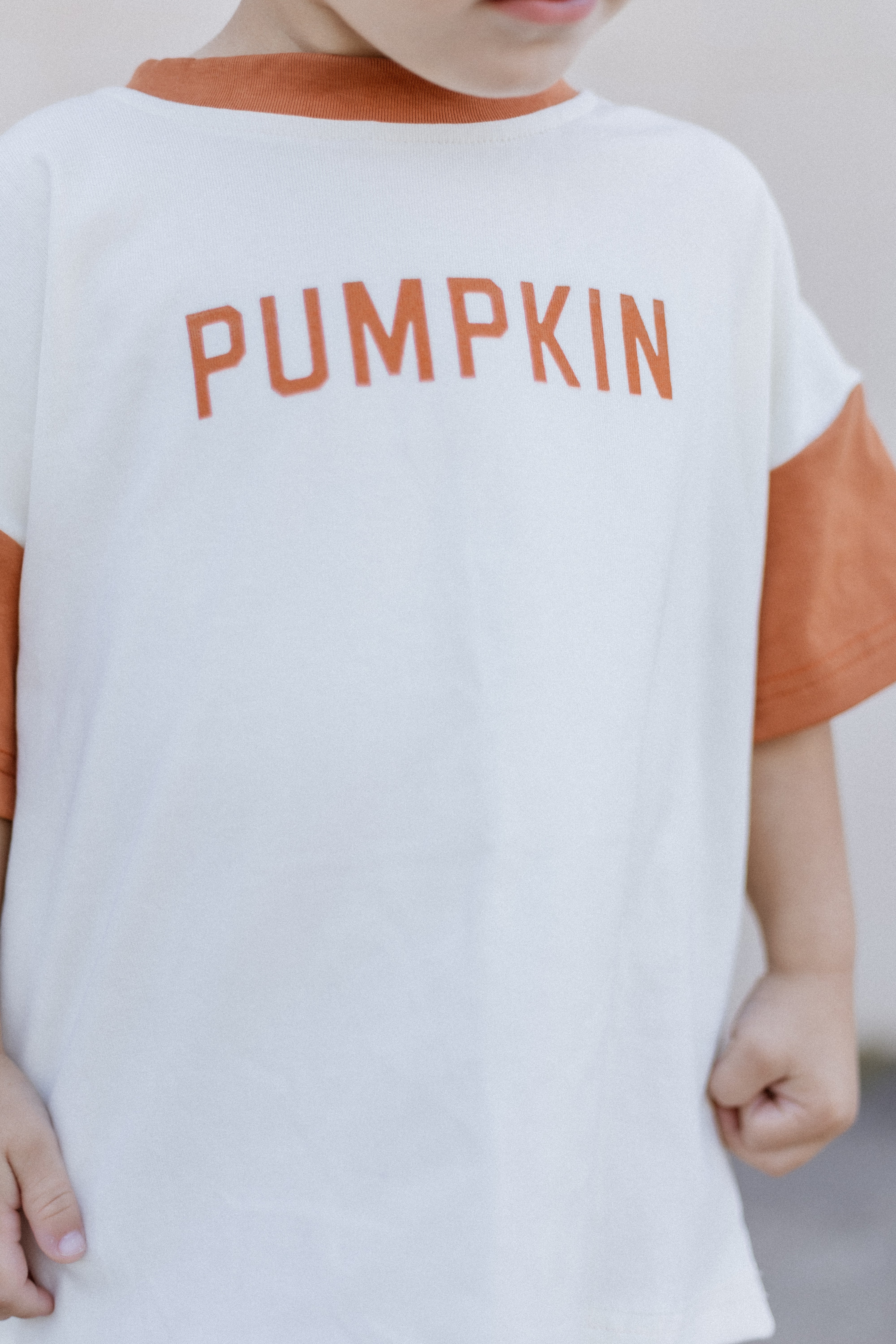 Colorblock Pumpkin Oversized Tee Or T-shirt Romper