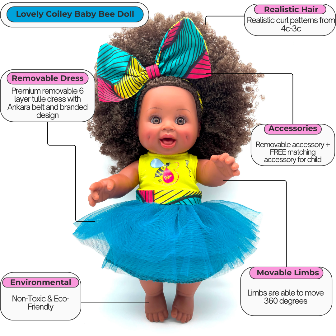 Lovey Coiley Baby Bee Doll