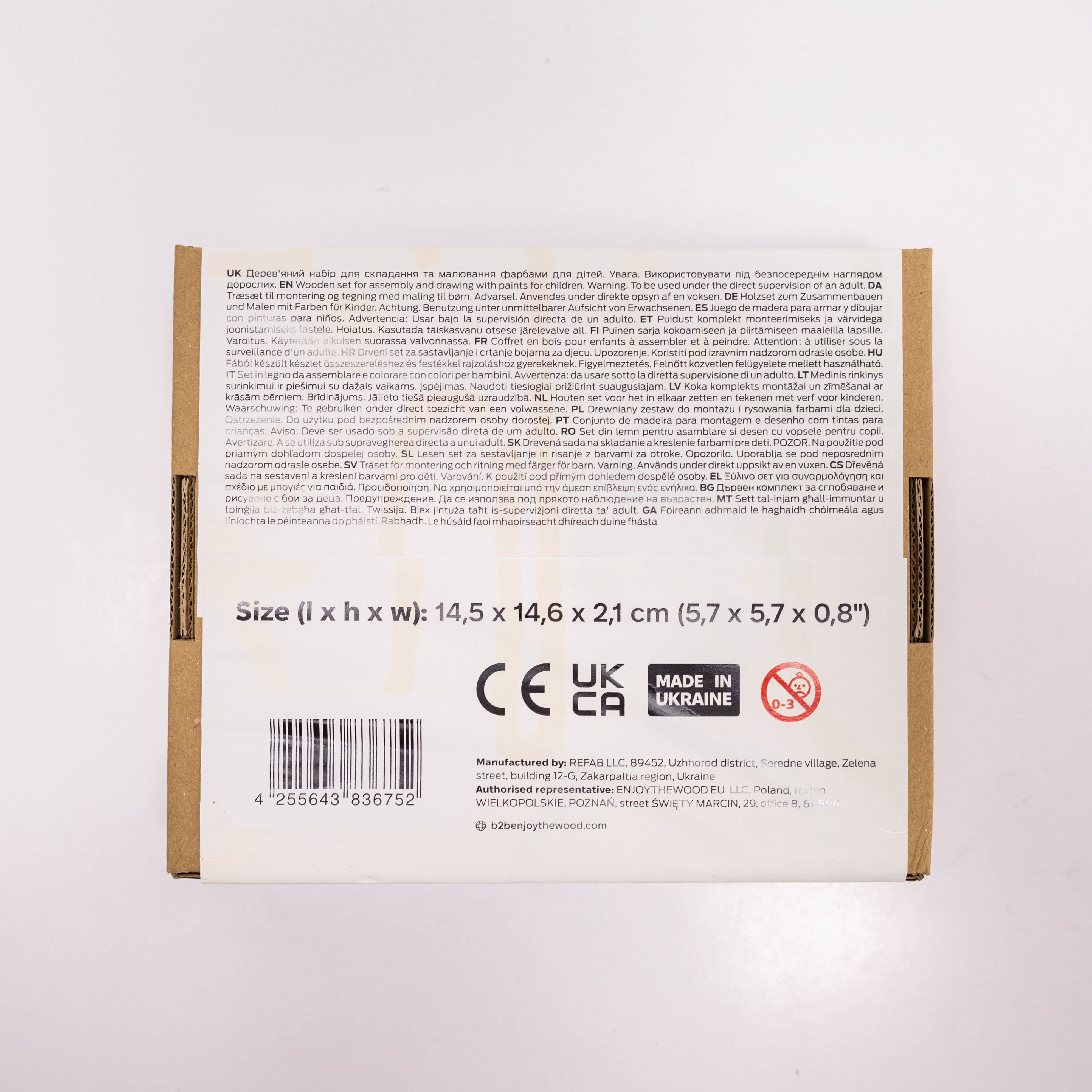 Wooden 3d Diy Painting Kit Safari