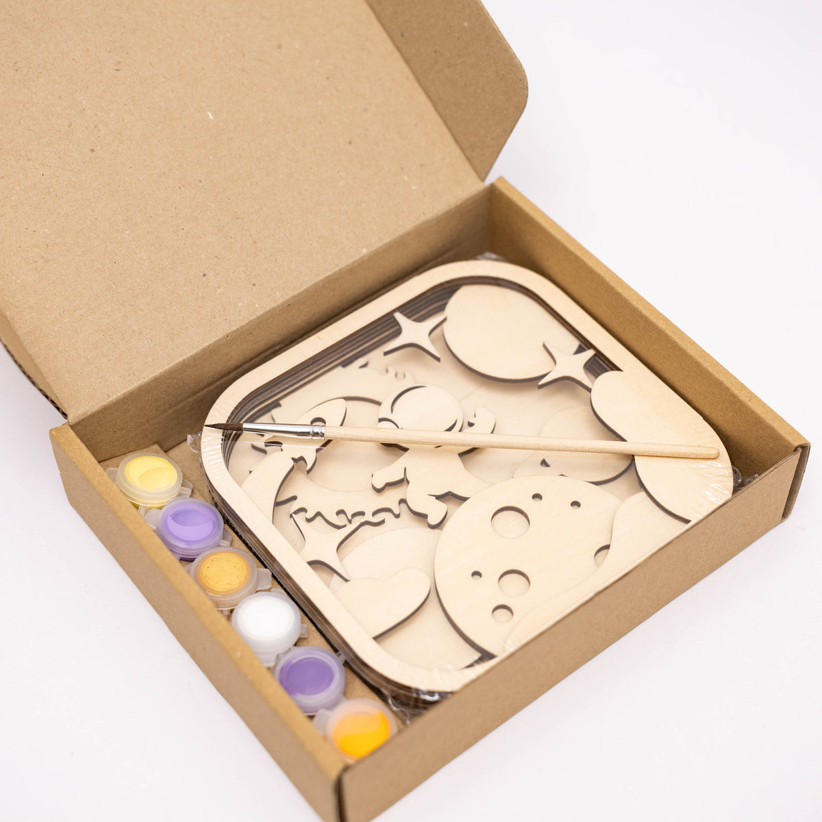 Wooden 3d Diy Painting Kit Space