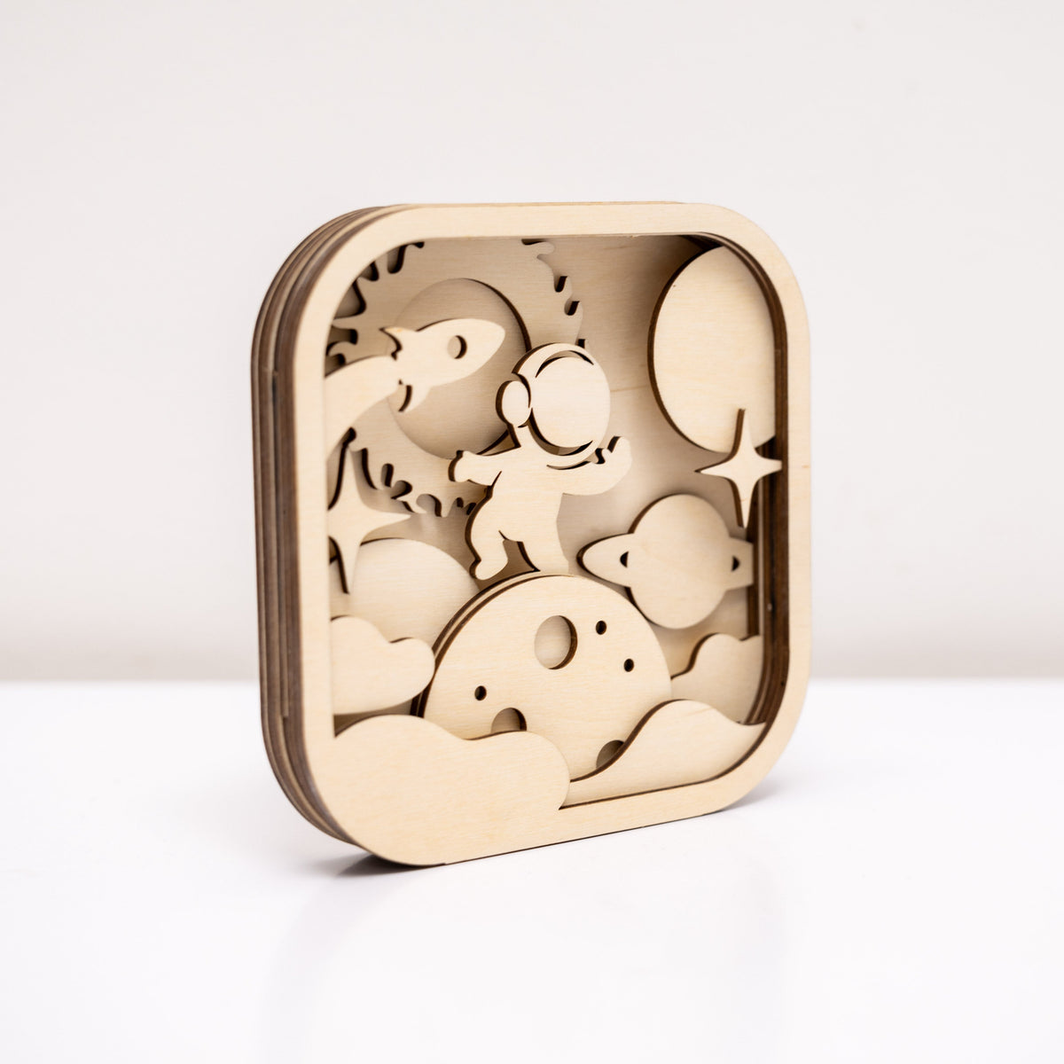 Wooden 3d Diy Painting Kit Space