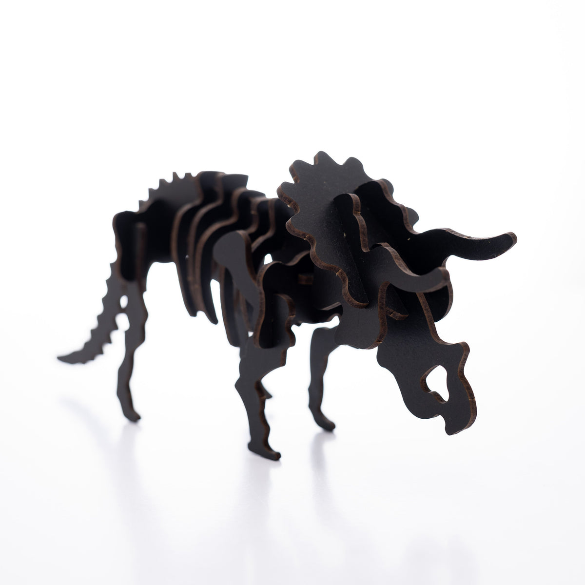 Black 3d Triceratops Diy Kit