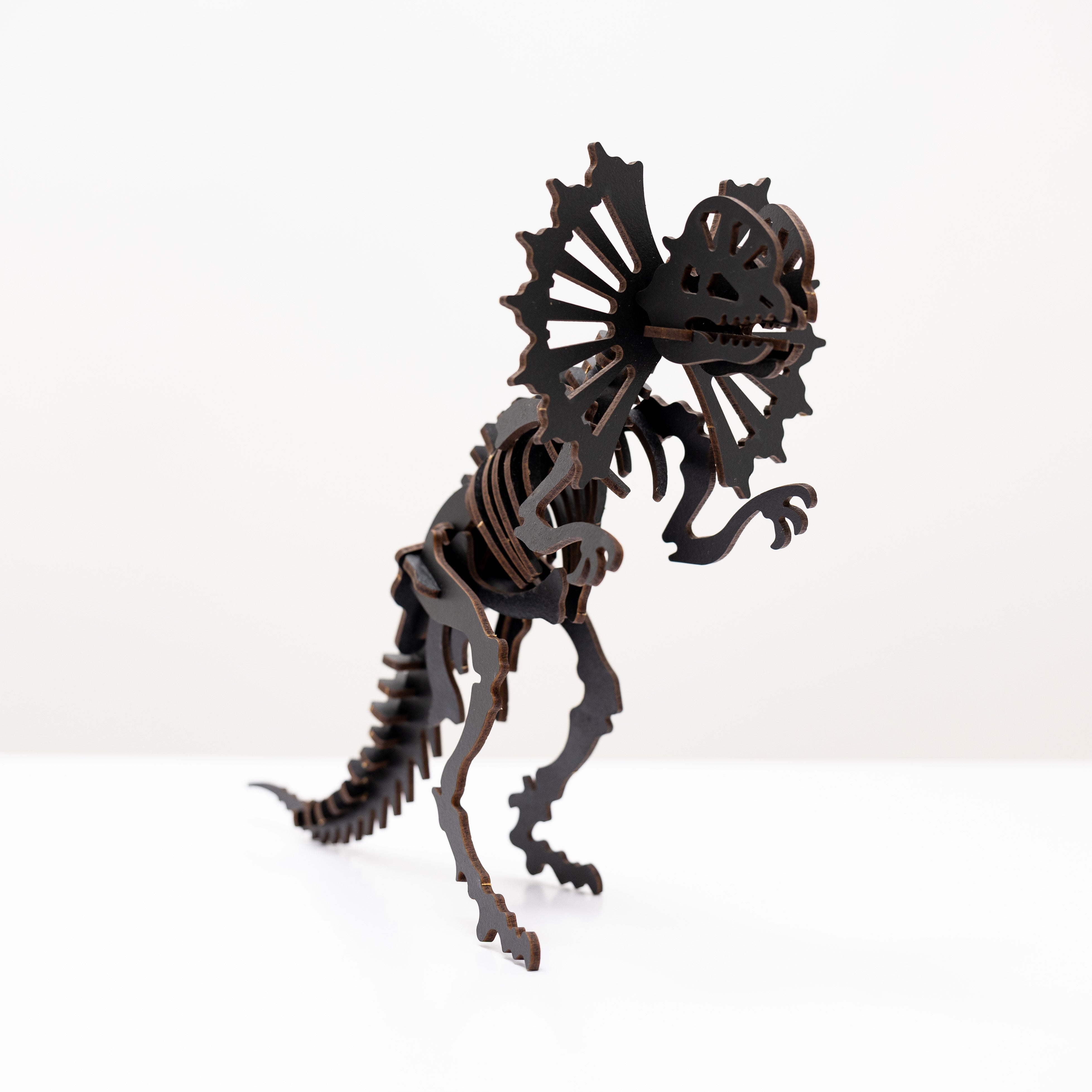 Black 3d Dilophosaurus Diy Kit