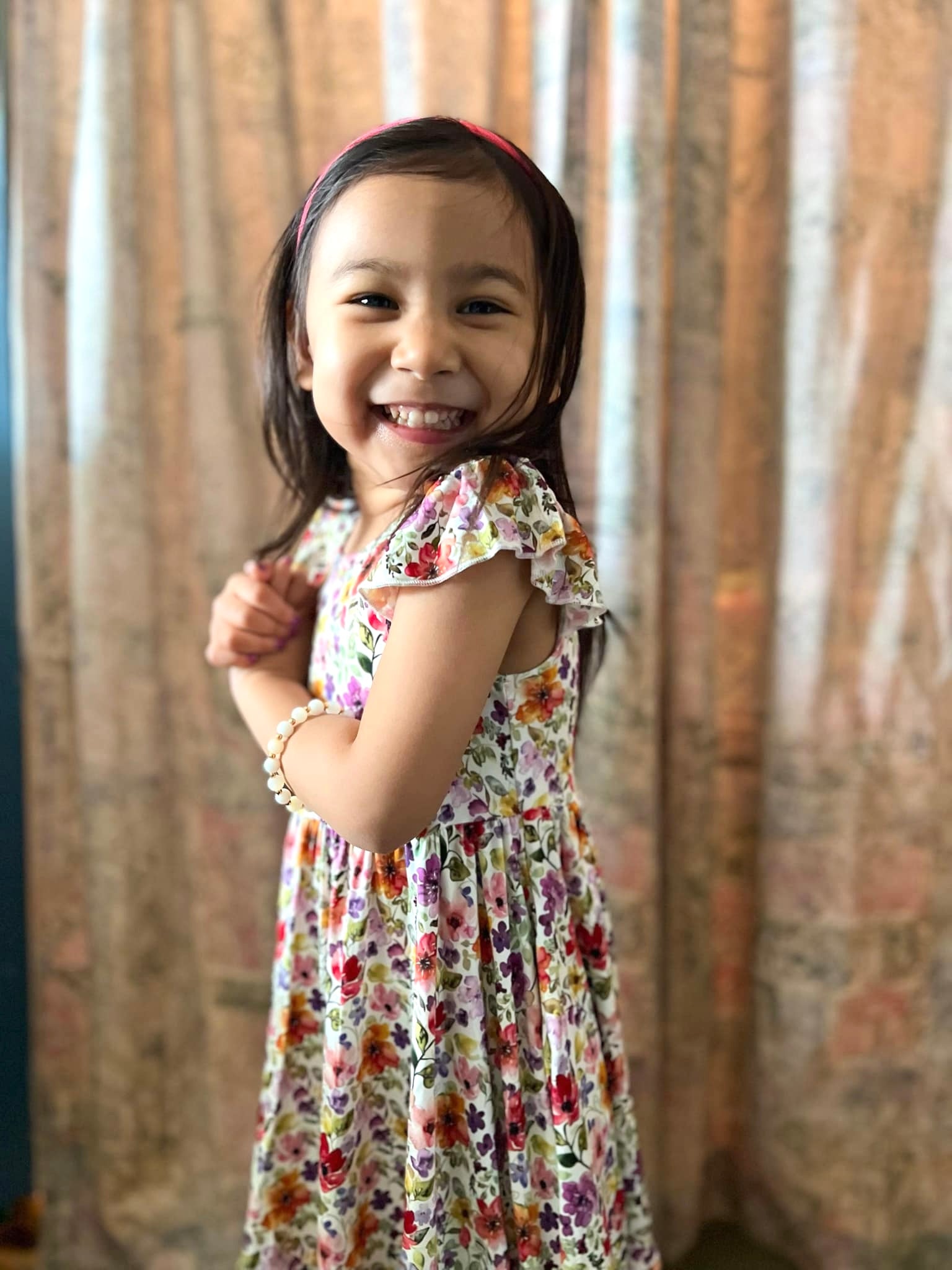 Watercolor Floral Twirl