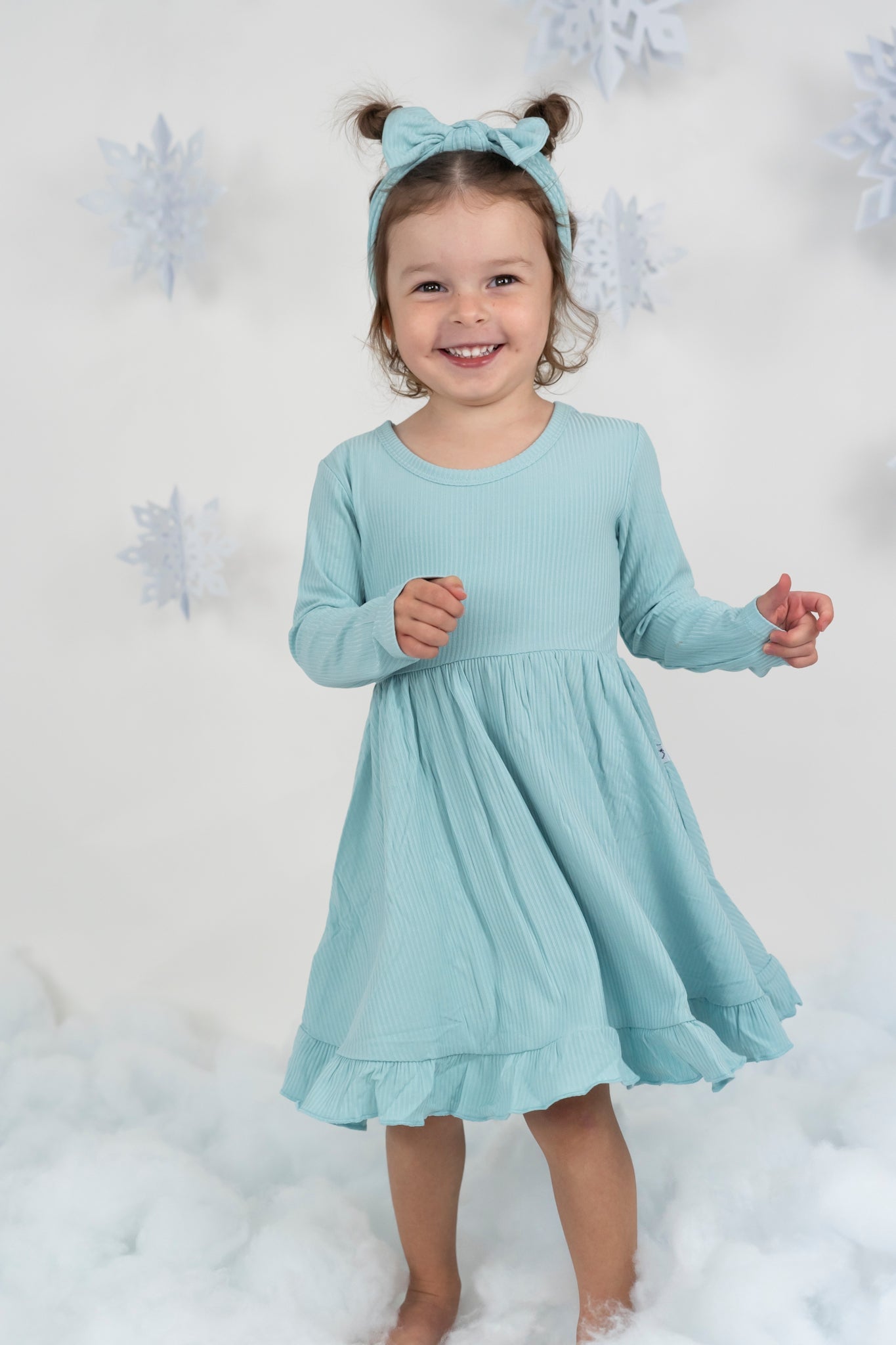 Hazy Blue Rib Dream Bow