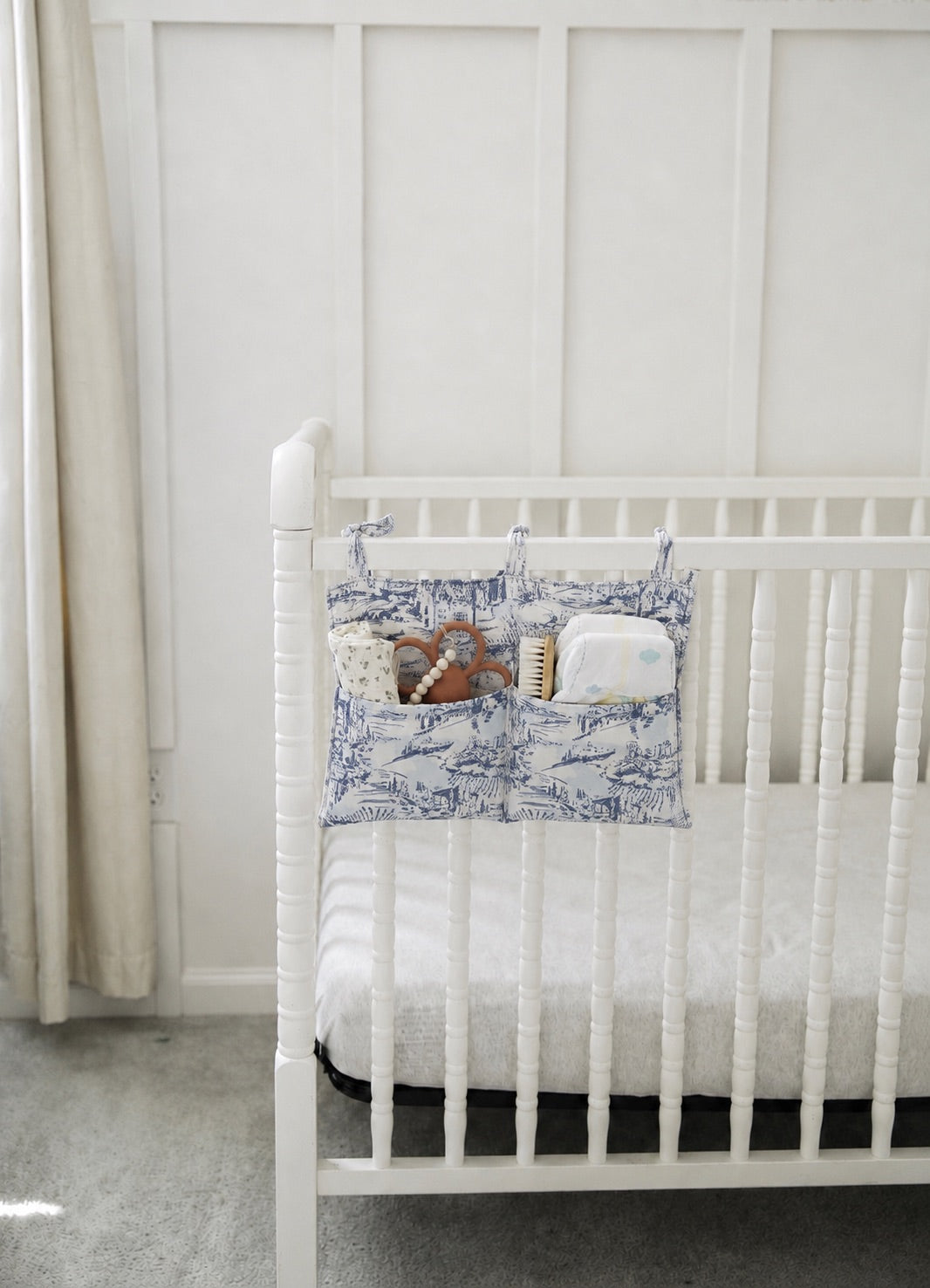 Baby Crib Diaper Caddy Storage Organizer Nursery Room