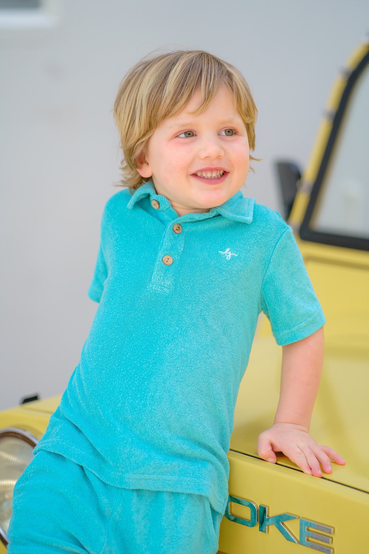 Lanier Bamboo Terry Set - Teal