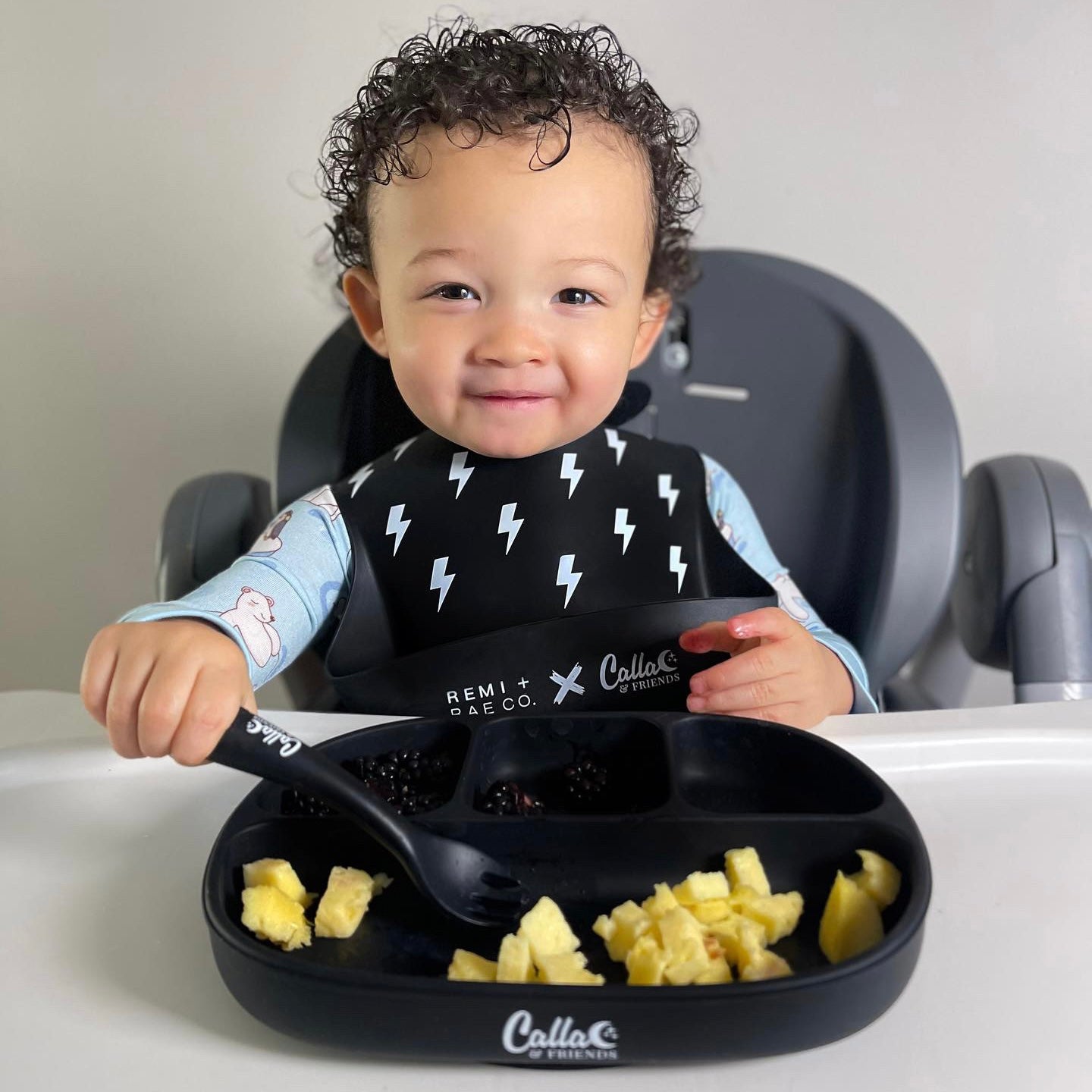 Blackout Collection 4 Section Suction Plate