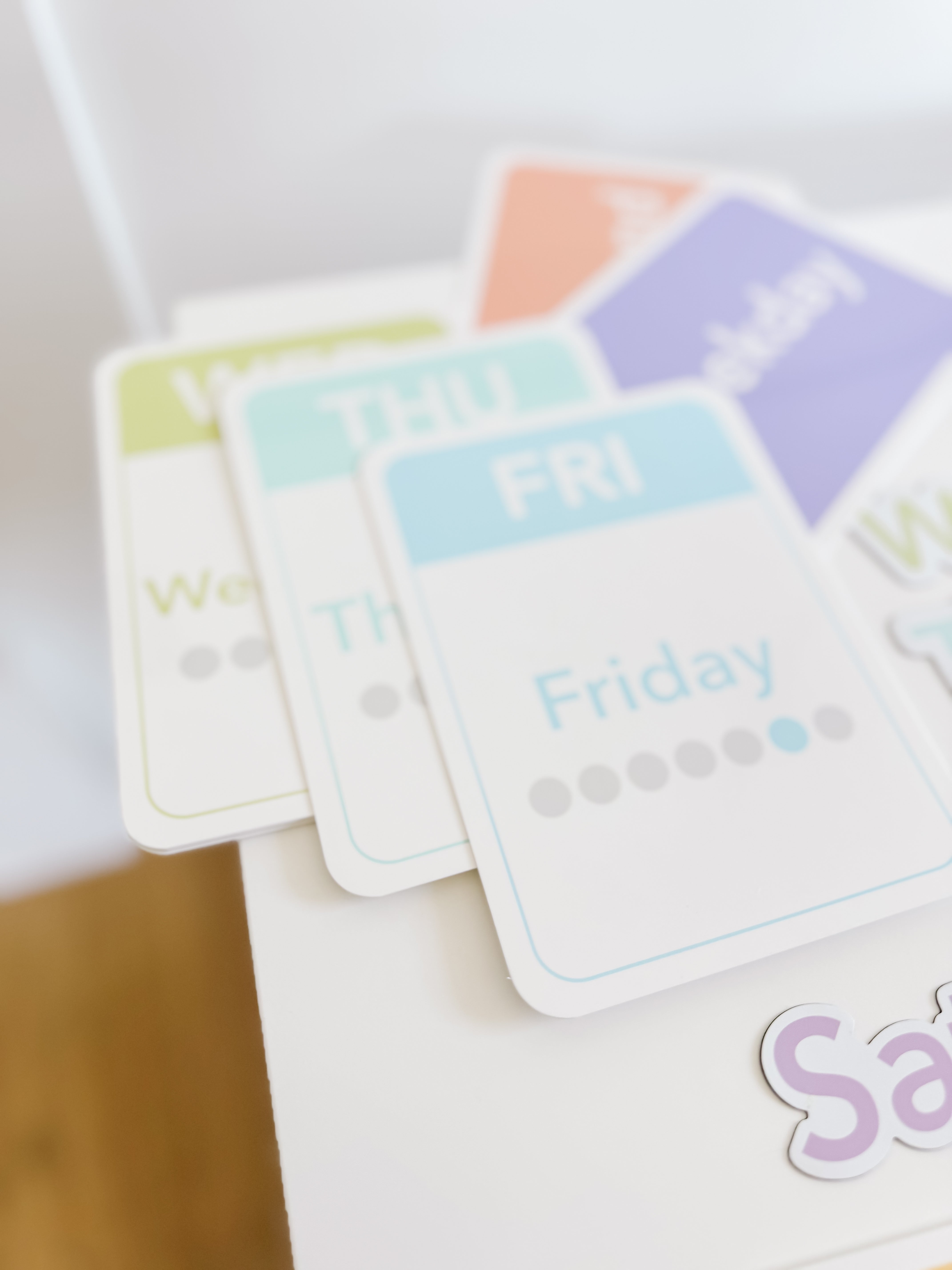 Days, Months, Seasons Flashcards And Magnets