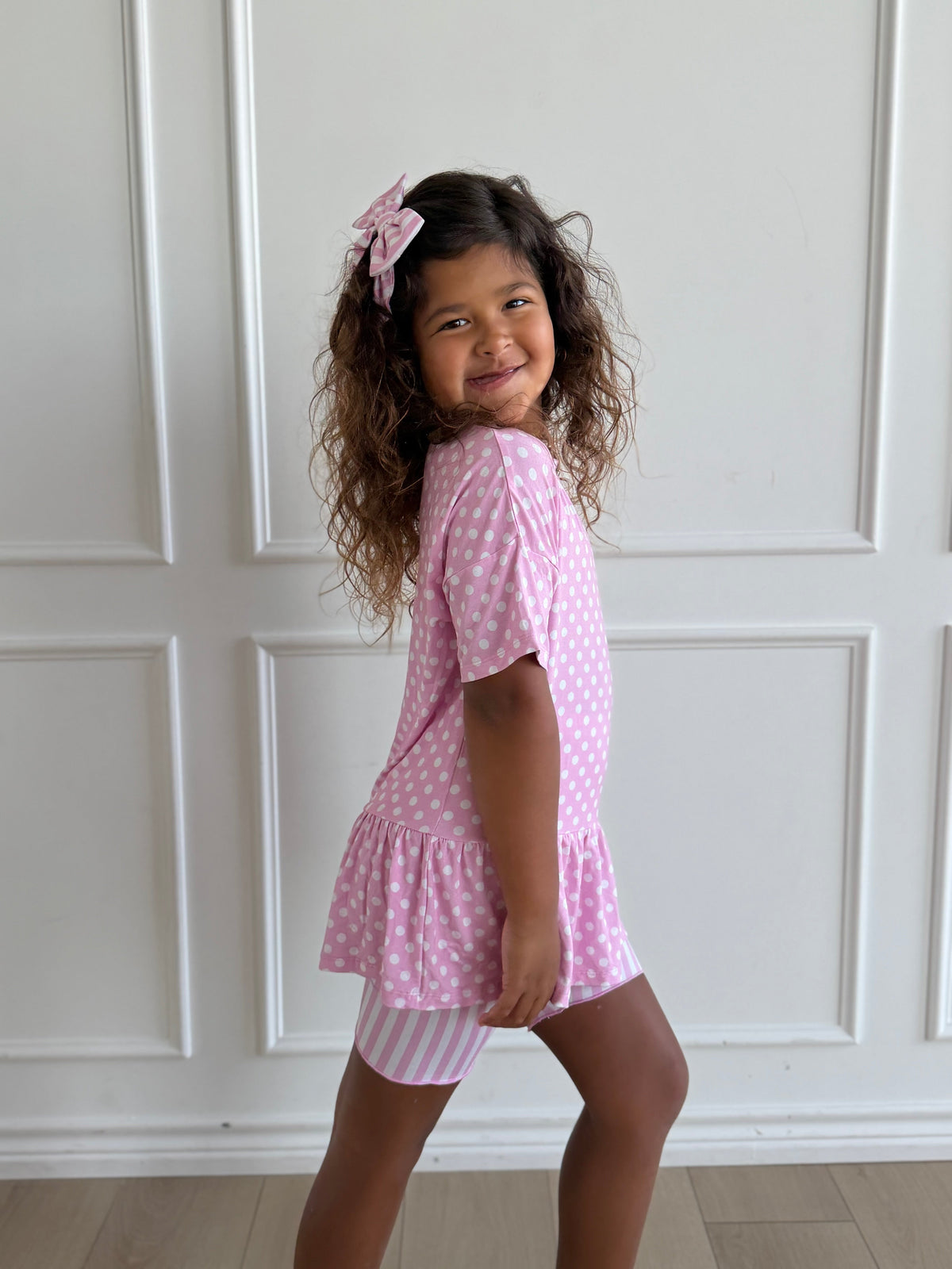 Pink Peplum Set