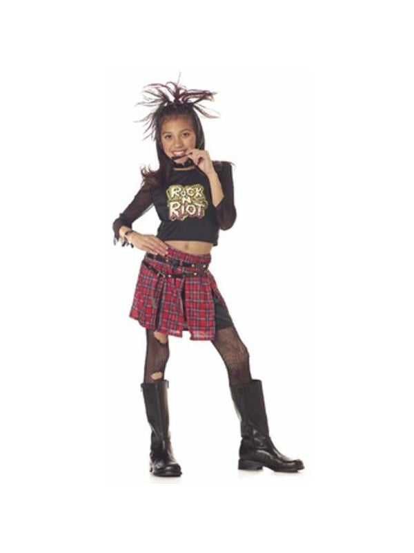 Child's Rock And Roll Riot Girl Costume