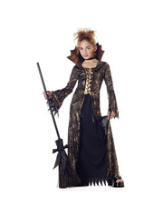 Child's Gold And Black Witch Costume