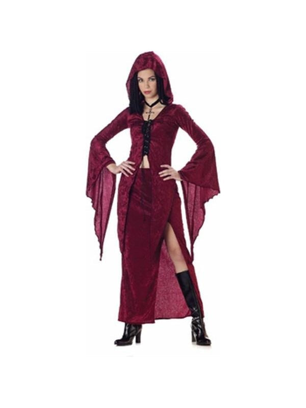 Women's Gothic Maiden Of Darkness Halloween Costume (junior Sizes)