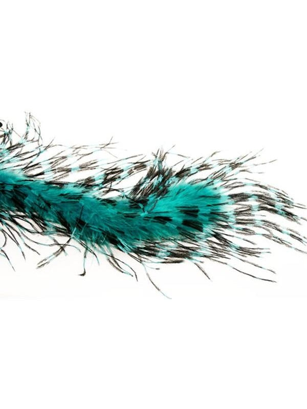 Jade/black Ostrich Feather Boa