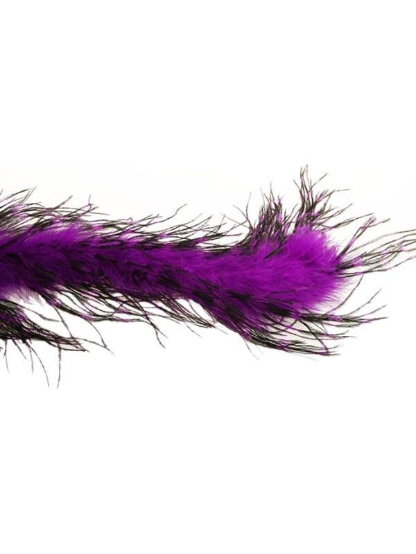 Purple/black Ostrich Feather Boa