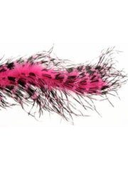 Pink/black Ostrich Feather Boa